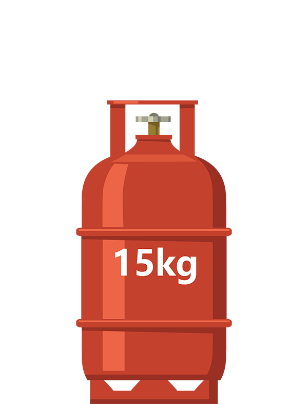 Premium Vector  Red gas cylinder on white background
