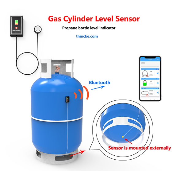 11kg Refillable Gas Bottle Gas It Gas Level Bluetooth Ultrasonic Gas Level Senso