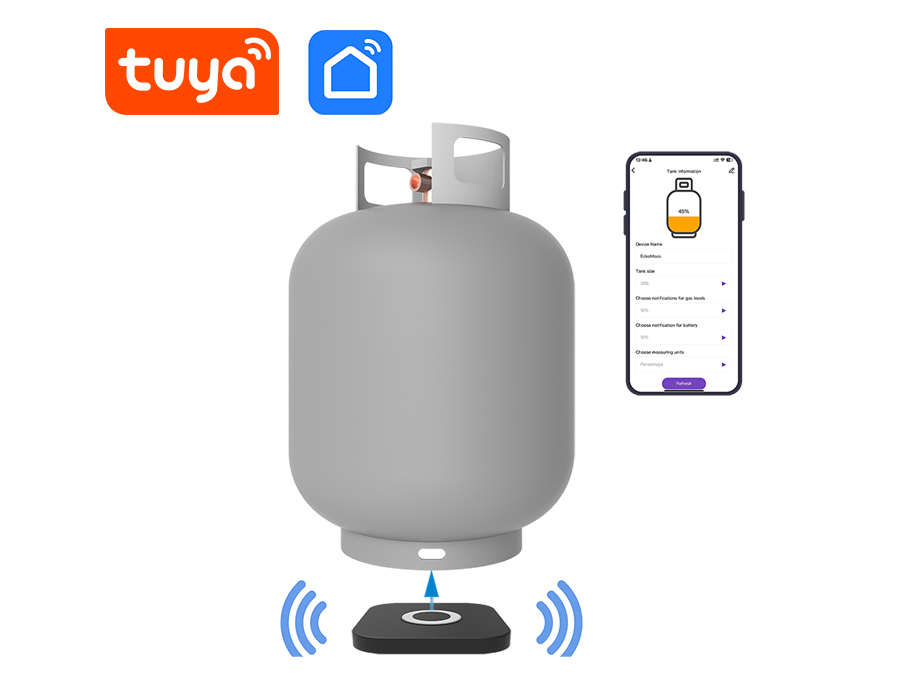 Propane tank level sensor for Tuya